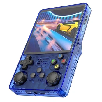 Портативная игровая ретро консоль приставка Game Console R36S 64GB blue