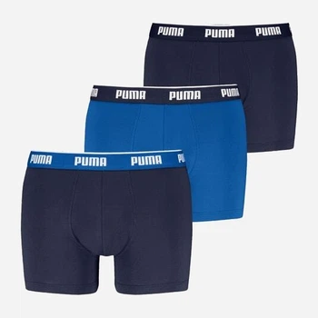 Набор трусов боксеров мужских хлопковых Puma 94713006 L 3 шт Синие (8720245965408)
