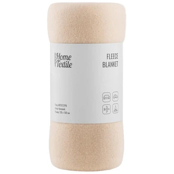 Плед Ardesto Fleece 100% полиэстер, бежевый 130х160 см (ART0727PB)