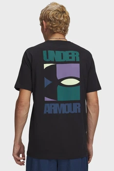 Чоловіча чорна футболка UA M BLOCK LOGO SS Under Armour MD 6009250-001
