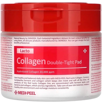 Колагенові пади‑тоник для очищення та звуження пор MEDI-PEEL Red Lacto Collagen Double Tight Pad 70 шт