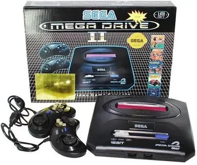 Ігрова приставка SEGA MEGA DRIVE 2 (10 вбудованих ігор + підтримка катриждів) на 2 джойстики