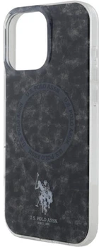 Панель U.S. Polo IML Ring MagSafe USHMP16LHOCLDPK для iPhone 16 Pro Black (3666339346324)