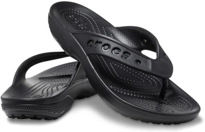 Чоловічі в'єтнамки Бая Чорні Crocs Baya II Flip Black (43-44, чорний)