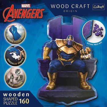 Пазл Trefl Wooden Marvel The Avengers Танос на троні 160 елементів (5900511201840)