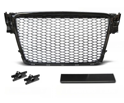Решітка радіатора Audi A4 B8 2008-2012 (GRAU28)