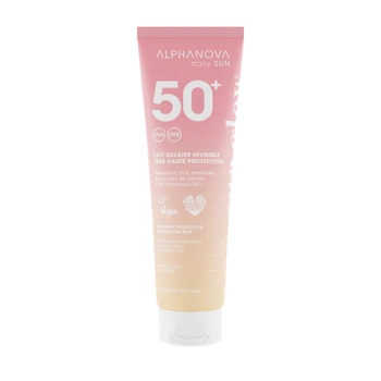 Сонцезахисне молочко SPF 50+ для обличчя та тіла, для всієї родини (від 3 років), ALPHANOVA Daily Sun, 150 мл (AN43)