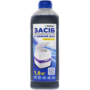 Рідина для біотуалету BioBak для нижнього бака 1,6 кг