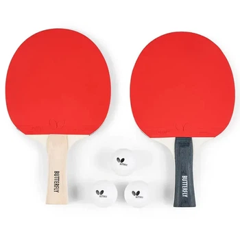 Набор для настольного тенниса Butterfly Racket Set Easy 2 Bats 3 Balls (6257623202)
