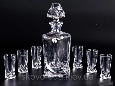 Набір для напоїв (графин зі стопками) Bohemia Quadro 99999/99A44/457