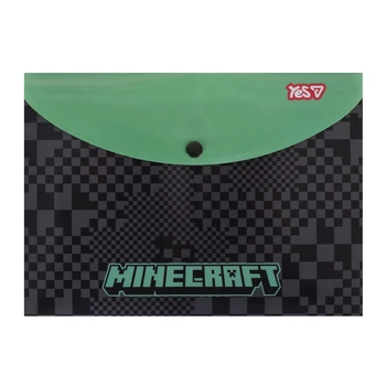Папка-конверт Yes Minecraft Creeper B5 на кнопке