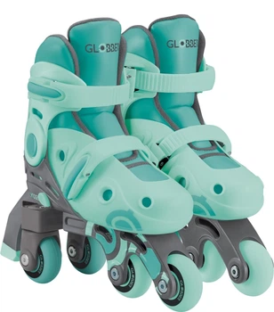 Rolki Globber 2 w 1 rozmiar 26-29 Miętowo-zielone (4895224410645)