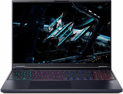 Ноутбук PREDATOR Helios Neo 16 AI PHN16-73-92KQ (NH.QX2EP.001), Ultra 9-275HX / 16″ / RAM 32 ГБ / SSD 2 x 1 ТБ / GeForce RTX 5070Ti / Windows 11 Home / Black