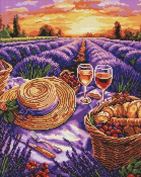 Mozaika diamentowa Ideyka Purpurowy horyzont 40x50 cm (4823104377252)