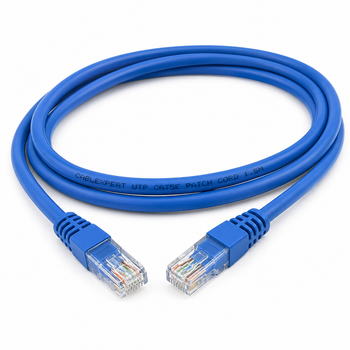 Патч-корд Cablexpert PP12-1.5M/B UTP CAT5e для мережевого обладнання мідний 1.5м Синій