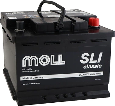 Автомобильный аккумулятор MOLL SLI Classic 12 В 60 А/час 540 A (1080060)