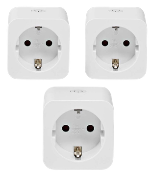 Набір розумних розеток Nedis Smart Life WIFIP121FWT3 Wi-Fi 3 шт (5412810419340)