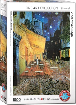 Puzzle EuroGraphics Nocna kawiarnia Vincent van Gogh 1000 elementów (628136621434)