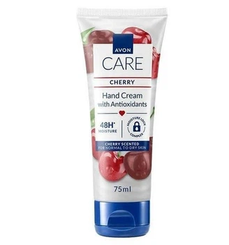 Зволожувальний крем для рук Avon Care Cherry Hand Cream with Antioxidants з ароматом вишні і антиоксидантами 75 мл