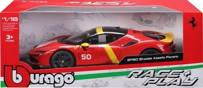 Автомодель Bburago Race and Play Ferrari SF90 Stradale Assetto Fiorano 1:18 18-16021 (4893993160211)