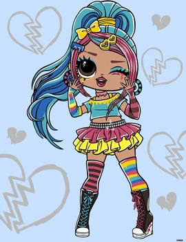 Картина за номерами в обкладинці Ideyka L.O.L. Surprise! Tweens Emma Emo 30х40 см (4823104371328)