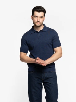 Поло чоловіче синє 100% бавовна Arber Polo knit MSS NAVT-123 XL зріст 5 синій (M09.16.06.621)
