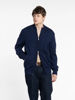 Кофта чоловіча синя з додаванням вовни Arber Zipper-cardigan N-AVT-137 L зріст 5 темно-синій (M10.55.09.531)