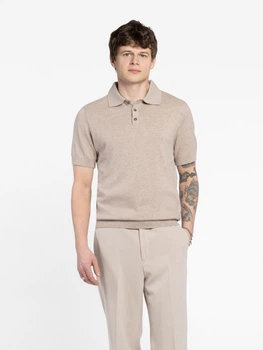 Поло чоловіче бежеве 100% бавовна Arber Polo knit MSS NAVT-123 M зріст 4 бежевий (M09.14.16.621)