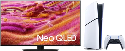 Комплект Телевизор Samsung MiniLED 43" QE43QN90FAUXUA + Игровая приставка Sony PlayStation 5 Slim Digital Edition
