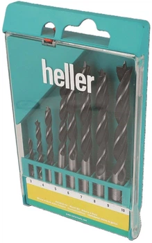 Zestaw wierteł Heller spiralnych do drewna 3-10 mm 8 szt (4010159187367)