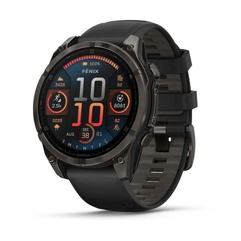 Смарт-годинник Garmin fenix 8 AMOLED (47 мм) Sapphire карбоново-сірі DLC титан