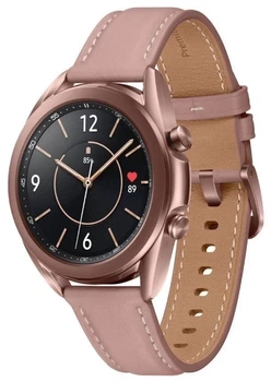 Smartwatch Samsung Galaxy Watch 3 4G 41mm + pasek Active 2 Leather Band Mystic Bronze (SM-R855FZDDEUB+ET-SLR82MPEGWW)