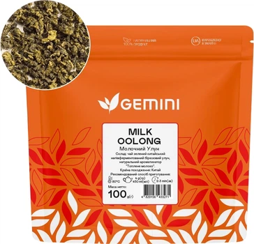 Чай зеленый Gemini Milk Oolong Молочный улун 100 г (4820156433271)