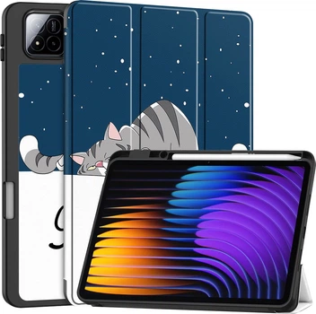Чехол для планшета BeCover Flexible TPU Mate для Xiaomi Pad 7/7 Pro 11.2" с креплением для стилуса Good Night (BC_715621)