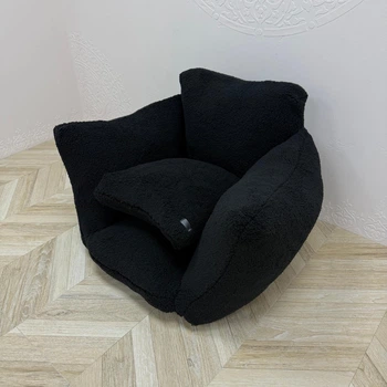 Бескаркасное кресло Teddy 90х60х70 см черное