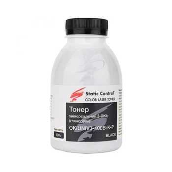 Тонер OKI Universal, C Series, Black, 100 г, Static Control, глянцевое покрытие (OKIUNIV3-100B-K-P)