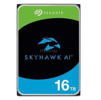 Жесткий диск 3.5" 16Tb Seagate SkyHawk AI, SATA3, 512 Мб, 7200 об/мин (ST16000VE005)