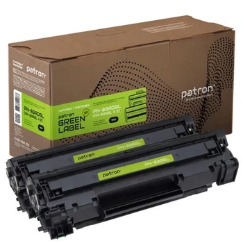 Картридж HP 83A (CF283A), Black, Patron Green, Dual Pack (PN-83ADGL)