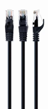 Патч-корд 1.5 м, UTP, Black, Cablexpert, Cat.6, CCA, PVC (PP6U-1.5M/BK)