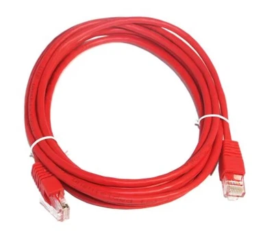 Патч-корд 3 м, UTP, Red, Cablexpert, Cat.5e, CCA, PVC (PP12-3M/R)