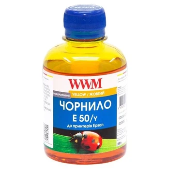 Чернила WWM Epson Stylus Photo Universal, Yellow, 200 мл, водорастворимые (E50/Y)