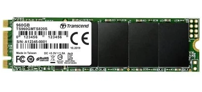 Твердотельный накопитель SSD 960Gb, Transcend 820S, SATA3, M.2 (TS960GMTS820S)