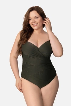 Купальник слитный с уплотнённой чашкой Marc & Andre 56D/5XL Оливковый (144477)