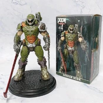 Коллекционная экшн-фигурка Думгай (Палач Рока) Doom Slayer из игры DOOM (Дум) Eternal с подставкой