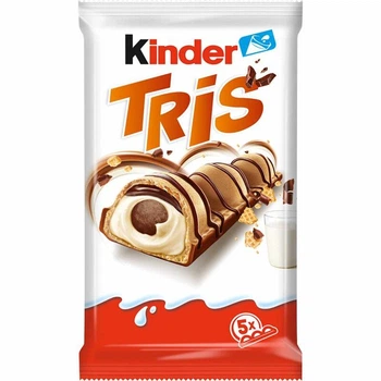 Шоколадный вафельный батончик Kinder Tris Киндер Трис 100 г (5 шт х 20 г)