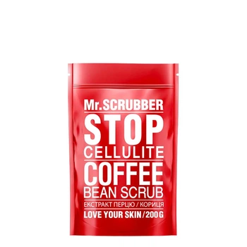 Антицеллюлитный скраб для тела Mr.SCRUBBER Stop Cellulite Coffee Bean Scrub для разглаживания кожи и уменьшения объемов 200 г