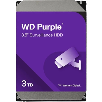 Жесткий диск WD Purple HDD 3Tb IntelliPower 256Mb SATAIII 6Gb/s 3.5'' (WD33PURZ)