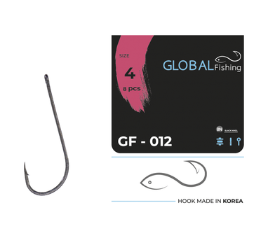 Крючок Global Fishing GF-1012 №4 8шт