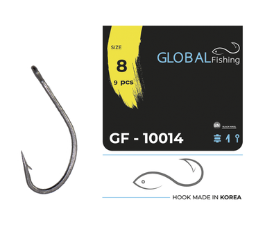 Крючок Global Fishing GF-10014 №8 9шт