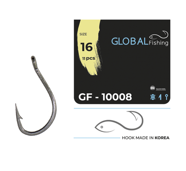 Крючок Global Fishing GF-10008 №16 11шт